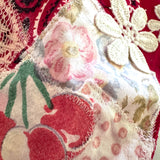 One of a Kind Vintage Patchwork Bandana Scarf | Shabby Chic Head Scarf | Upcycled Boho Neckerchief