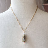 Repurposed Spent Bullet Casing Gold Necklace