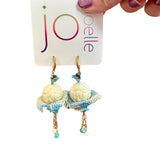 Floral Shabby Chic Floral Dangle Earrings