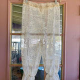 Boho Lace Cropped Bloomers, Lounge Pants