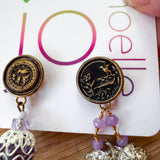 Asymmetrical Reworked Vintage Dangle Earrings