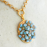 Grannies Hydrangeas Locket Necklace