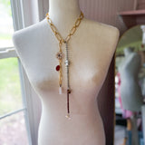 Eclectic Lariat Charm Necklace