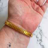 Vintage Watch Band Hand Chain Bracelet – Unique Upcycled Jewelry for Boho Style