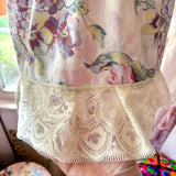 Boho Romantic Floral Strapless Tube Top