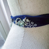 OOAK Boho Glam Bandana Charm Necklace