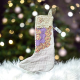 Repurposed Vintage Quilt Patchwork Stocking