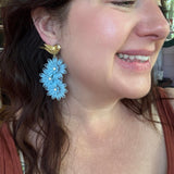 Mother Bird Repurposed Vintage Earrings