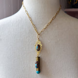 Repurposed Spent Bullet Casing Gold Necklace