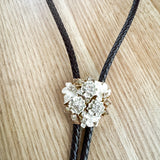 OOAK Bolo Rosebud Charm Necklace