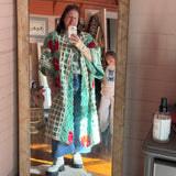 Boho Peacock Chenille Kimono Duster