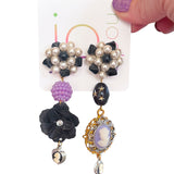 Romantic Asymmetrical Dangle Earrings