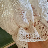 Boho Lace Cropped Bloomers, Lounge Pants