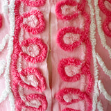 Boho Pink Peacock Chenille Boho Kimono Duster
