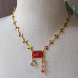Repurposed Vintage Paris Gemstone Necklace