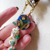 OOAK Boho Bandana Charm Necklace