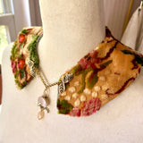 Removable Floral Tapestry Collar Necklace