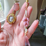 OOAK Western Bolo Pinwheel Flower  Charm Necklace