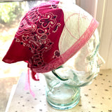 One of a Kind Vintage Patchwork Bandana Scarf | Shabby Chic Head Scarf | Upcycled Boho Neckerchief