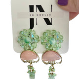 Whimsical Pastel Upcycled OOAK Dangle Earrings