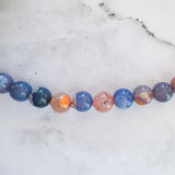 Asymmetrical Eclectic Gemstone Cameo Necklace