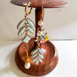 Asymmetrical Reworked Vintage Dangle Earrings