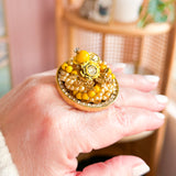 Buttercup Repurposed Vintage Ring