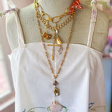 Bandana Charm Necklace/Wrap Bracelet One of a Kind