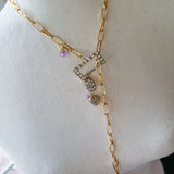 Whimsical Lariat Charm Necklace