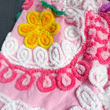 Pink Floral Shorts, Boho Beach Cover up