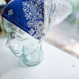Western Boho Repurposed Shabby Chic Vintage Bandana Head Scarf