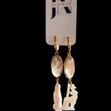 Gold and Pearl Upcycled Vintage Hoop Earrings