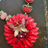 Americana Repurposed Vintage Statement Necklace