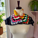 Granny Square Blanket Scarf Collar