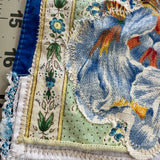 One of a Kind Vintage Patchwork Bandana Scarf | Shabby Chic Head Scarf | Upcycled Boho Neckerchief