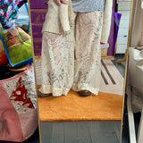 Boho Lace Side Split Lounge Pants/ Beach Cover Up