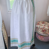 Striped Maxi Skirt | Handmade Upcycled Vintage Textile Clothing | Plus Size Friendly