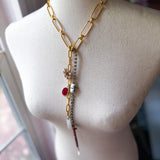Eclectic Lariat Charm Necklace