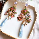 Palm Beach Repurposed Vintage Earrings