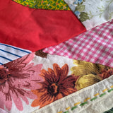 ‘60’s Fabric Patchwork Snap Front Scarf