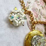 Crystal Locket Charm Bracelet