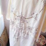Embroidered Kimono Duster| Drawstring Kimono