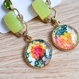 Whimsical Upcycled Vintage Dangle Earrings