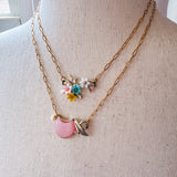 Whimsical Layering Necklace, Handmade Sentimental Jewelry