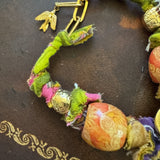 Boho Bandana Charm Bracelet One of a Kind