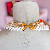 Tropics Repurposed Vintage Statement Necklace