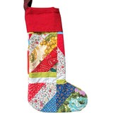 Repurposed Vintage Quilt Patchwork Stocking