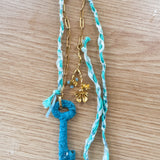 Boho Skeleton Key Charm Necklace