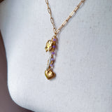 Gold Heart Charm Pendant Necklace