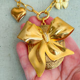 Locket of Love Bow Necklace